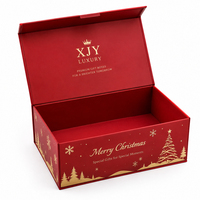 XJY Lussuosa Scatola Regalo per Mele di Natale, Confezione Portatile per Frutta, Scatola per Caramelle con Chiusura Magnetica e Design Cartoon