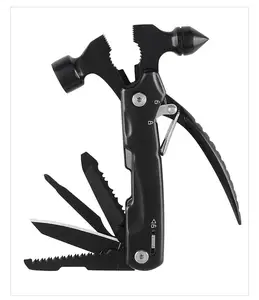 Pocket Multitool Claw Hammer Emergency Safety Escape Multifunctional Car Safety Hammer with Window Breaker Knife