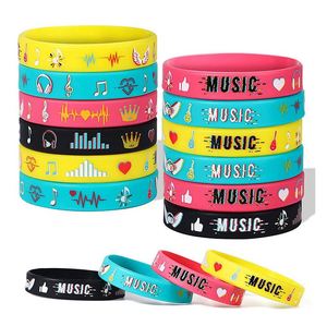 Pulsera de Papel de Colores para Bebés, Impermeable, Tejida, Desechable, con Patrón Impreso Musical, para Regalo de Fiesta Infantil, Palestina - Product Image 3