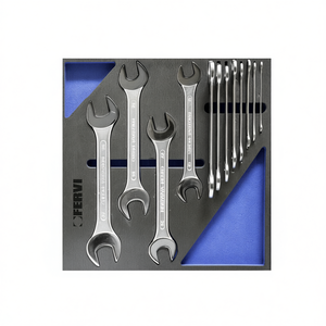 Fervi Wrench Set Chrome Vanadium 8 Piece Metric Open End <b>Spanner</b> <b>Tools</b> - Product Image 1