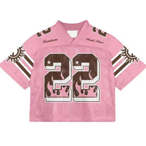 All'ingrosso abbigliamento <span class=keywords><strong>da</strong></span> <span class=keywords><strong>calcio</strong></span> personalizzato traspirante asciugatura rapida maglia <span class=keywords><strong>da</strong></span> Football americano per gli appassionati personalizzabile Streetwear per l'estate - Product Image 4