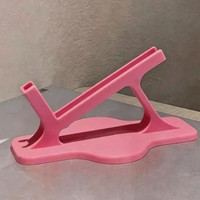 Support de téléphone portable ergonomique en plastique, portable, pour lit et bureau, compatible avec tous les smartphones