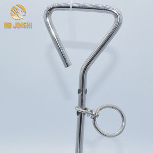 Tiang Spiral Pengikat Anjing 18 Inci Tinggi, Batang 3/8 Inci, Pengikat Anak Anjing, Pengikat Tanah Putar - Product Image 2