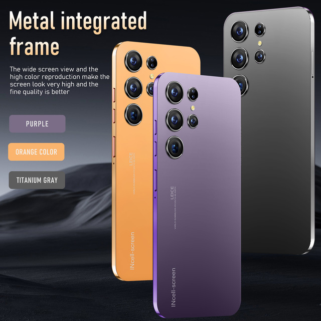 Original Phones S24 Ultra Smartphones 2GB+16GB LTE Dual SIM Android Octa Core 90Hz LCD 6.6" Display 13MP Rear 5MP Front Camera
