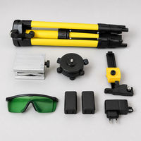 Niveau laser vert 4D 16 lignes autonivelant 360° horizontal et vertical, précision 1 mm, portée 30 m, batterie lithium, trépied, ODM OEM