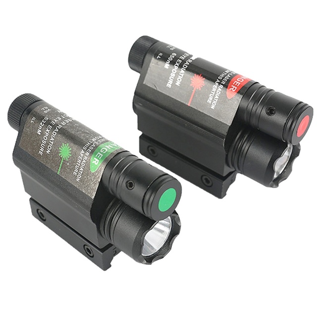 Portable Aluminum Red Green Laser Pointer Lamp Bike Holder Torch USB Rechargeable Flashlight