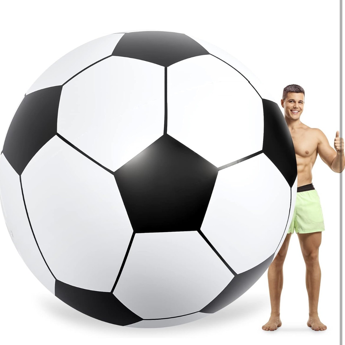 Diversión asegurada con el resistente Pelota de playa inflable de