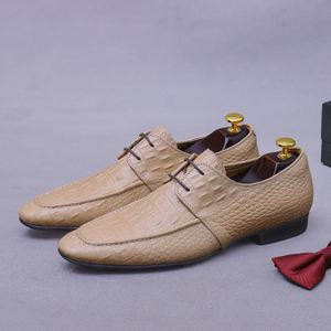 ASTON M.JAZZ Chaussures de ville et de mariage pour hommes en cuir véritable, à bout pointu, respirantes, à lacets, décontractées, grandes tailles, légères, haut de gamme - Product Image 5