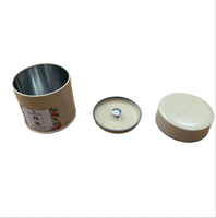 Boîte à thé en fer blanc de luxe avec logo personnalisé imprimé, finition mate, portable, avec bouchon à couronne