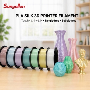 Sungallon PLA-Silk Set10KG <b>3D</b> <b>Printer</b> Filament 1.75mm <b>3D</b> <b>Printer</b> Filament with Silk Texture Multiple Colors 220°C Printing Temp - Product Image 1