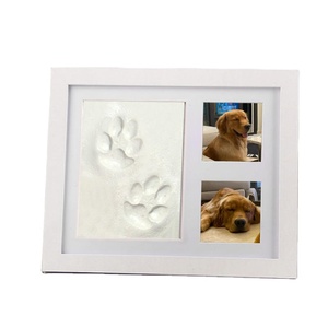 Offre Spéciale animal de compagnie main et pied imprime cadre photo en gros imprime <span class=keywords><strong>argile</strong></span> main et pied imprime bricolage cadre photo creux animaux empreintes - Product Image 3