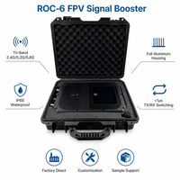 Amplificateur de puissance RF tri-bande ROC-6 20W 43dBm 2.4G 5.2G 5.8G avec commutation TX/RX micro-seconde et faible latence, connecteur N femelle