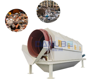 Pantalla de trommel de alta eficiencia, clasificación de residuos, residuos de construcción, grava metálica, arena, clasificador automático - Product Image 1