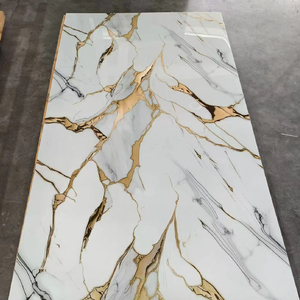 高級<span class=keywords><strong>PVC</strong></span>大理石シート、リアルな縞模様で内装壁に最適 - Product Image 1