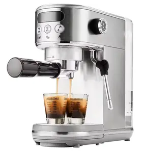 En iyi satış toptan ofis ev ticari yarı otomatik Espresso kahve makinesi makinesi Barista Cafe kahve makinesi fabrika