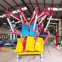Nouveau manège carrousel mobile pour enfants, parc d'aventure intérieur/extérieur, parc d'attractions, manège à balançoire pour enfants, chaise volante en fibre de verre et métal