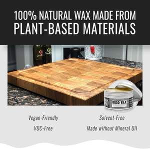 <span class=keywords><strong>Cire</strong></span> <span class=keywords><strong>de</strong></span> bois <span class=keywords><strong>au</strong></span> <span class=keywords><strong>lait</strong></span> véritable pour assaisonnement <span class=keywords><strong>de</strong></span> planches à découper et meubles en bois brut - Qualité alimentaire, végétalien - Product Image 4
