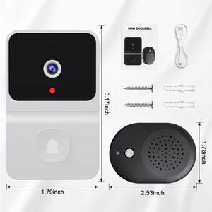 Sonnette de porte sans fil multifonctionnelle avec vision nocturne infrarouge, vidéo et interphone bidirectionnel - Product Image 2