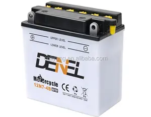 用于起动发动机起动12v干充电摩托车电池的DENEL YB7-BS电池
