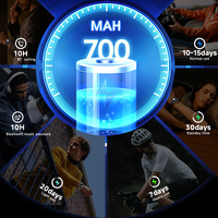 Montre connectée SENBONO Y1 TFT à écran tactile complet, moniteur de sommeil, étanche IP67, modes multisports, unisexe, charge magnétique, Android IOS