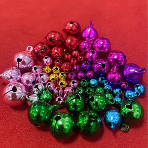 Campanas de metal coloridas de 14mm, 18mm, 22mm, cobre galvanizado para hacer pulseras, accesorios de joyería, formas mixtas, patrón redondo - Product Image 3