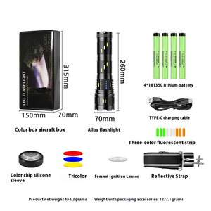 2025 nouvelle luminosité explosive 30400mAh alliage d'aluminium 1000Lm torche électrique lumière G400 ciel pénétrant canon lampes <span class=keywords><strong>de</strong></span> poche Led - Product Image 2