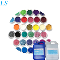 Pigment de résine époxy colorant de poudre de mica hautement concentré colorant de résine époxy pour l'art de couleur de résine, bijoux de bricolage
