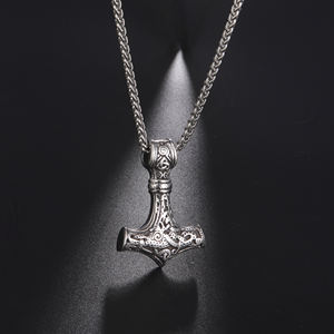 Mjolnir <strong>Thor</strong> <strong>Hammer</strong> <strong>Pendant</strong> Never Fade Talisman Amulet Jewelry Viking Necklace Men Accessories Necklace - Product Image 1