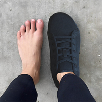 Suela de goma conductora flexible Zero Drop Grounding Shoe Descalzo Wide Toe Box Earth Sneaker