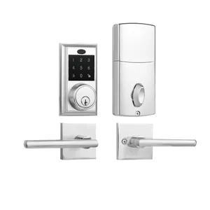 Smart Lock Password Electronic Digital Deadbolt With Lever Combo Lockset