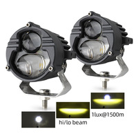 Feux de conduite LED super lumineux pour camion tout-terrain, mini-projecteurs auxiliaires de 3 pouces pour motos, projecteur à double faisceau U30
