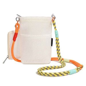 2026 <b>Summer</b> Fashionable Foldable Lightweight Mesh Zipper <b>Crossbody</b> <b>Bag</b> Super Popular for Outdoor Walking with Phone Storage - Product Image 4