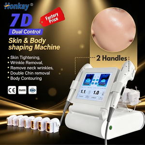 เครื่อง Hifu 7D แบบพกพา พร้อมด้ามจับคู่ สำหรับการฝึกอบรมฟรี ใช้ในการกระชับสัดส่วน ฟื้นฟูผิว เหมาะสำหรับศูนย์ดูแลผิว - Product Image 1