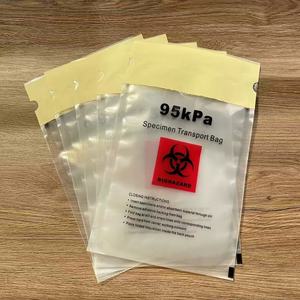 Bolsas Médicas de Transporte de Muestras Autoadhesivas de 3 y 4 Capas, Resistentes al Agua, de PE, para Seguridad, con 95 Kpa, para Riesgos Biológicos, UN3373 - Product Image 1