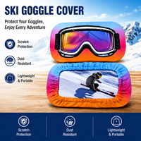 Lunettes de neige personnalisées, protecteur de lunettes de ski à la mode, couverture pour l'hiver par le fabricant