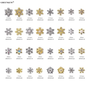 <span class=keywords><strong>2022</strong></span> nouveau Design 3D Nail Charms or argent Designs flocon de neige exquis Zircon noël <span class=keywords><strong>hiver</strong></span> bricolage 3D Nail <span class=keywords><strong>Art</strong></span> - Product Image 2