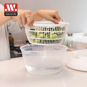 HAIXIN, ustensiles de cuisine très vendus, mélangeur <span class=keywords><strong>à</strong></span> <span class=keywords><strong>salade</strong></span> de 2,3 L, <span class=keywords><strong>essoreuse</strong></span> <span class=keywords><strong>à</strong></span> <span class=keywords><strong>salade</strong></span> manuelle en plastique pour fruits et légumes avec bol - Product Image 2