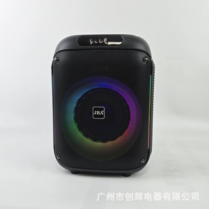 JBA Portable Bluetooth <b>Speaker</b> 8 Inch Rechargeable Battery Wireless <b>Microphone</b> Outdoor Karaoke Sound - Product Image 3