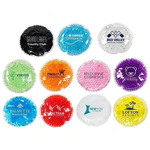 Compresse <span class=keywords><strong>de</strong></span> gel ronde personnalisable avec logo, réutilisable, pour soulagement <span class=keywords><strong>de</strong></span> la douleur et thérapie physique, avec billes <span class=keywords><strong>de</strong></span> gel chaud/froid - Product Image 1