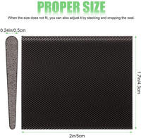 Joint d'angle de porte en forme de coin, bande d'étanchéité auto-adhésive en mousse PU pour cadre de porte et pare-draught