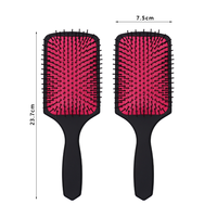 Peigne magique personnalisé de peinture élastique de pulvérisation d'ABS cheveux noirs brosse personnalisée de palette de coussin de couleur avec le logo pour des hommes femmes