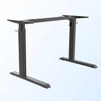 Support d'ordinateur en métal de poste de travail de bureau réglable en hauteur de bureau à moteur unique moderne intelligent pour un usage domestique