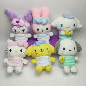 MIx Wholesale 8 Inch Most Popular Anime Cartoon Character Kuromi Melody Plush Toys Crane Machine Dolls