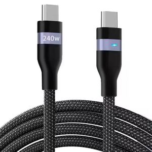 High Quality PD 240W 60W <b>USB</b>-C to <b>USB</b>-C Pure Copper Fast Charging Nylon Braided <b>Cable</b> 48V 5A for Laptop - Product Image 1