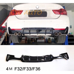 Nuevo Difusor de Parachoques Trasero Cromado+Negro+Plateado CYC-AUTO F32/F36, Escape Simple/Doble, Estilo MP, Serie 4 Coupé 440i/430i, 100% Compatible - Product Image 1