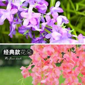 พวงดอกวิสทีเรียประดิษฐ์สีเขียว Hangyi ขนาด 100 ซม. 200 ซม. ทำจากพลาสติก สำหรับตกแต่งงานแต่งงานและบ้าน - Product Image 5