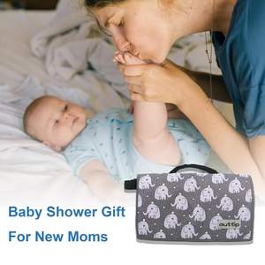 Muestra Gratis, Nuevo Tapete Cambiador de Pañales Impermeable con Diseño de Animales Personalizado, Bolsa Cambiador Portátil Plegable para Bebés para Viajes - Product Image 4