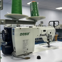 Machine à coudre industrielle à point droit à grande vitesse, à entraînement direct, avec coupe-fil latéral et couteau latéral