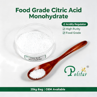 Acide citrique monohydraté de qualité alimentaire E330, régulateur d'acidité, poudre d'acide citrique pour boissons