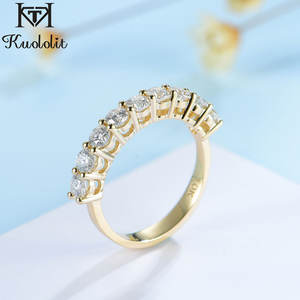 แหวนเพชรคุณภาพสูง 0.9 กะรัต ทรงกลม ประกายระยิบระยับ สำหรับผู้หญิง แหวนหมั้น แหวนแต่งงาน แหวนครบรอบ ดีไซน์สวยหรู วัสดุทอง 14K 10K - Product Image 6